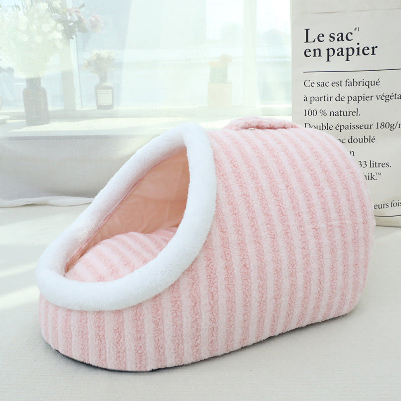 Thickened Macaron Cat Nest for Kids - Cozy Kennel