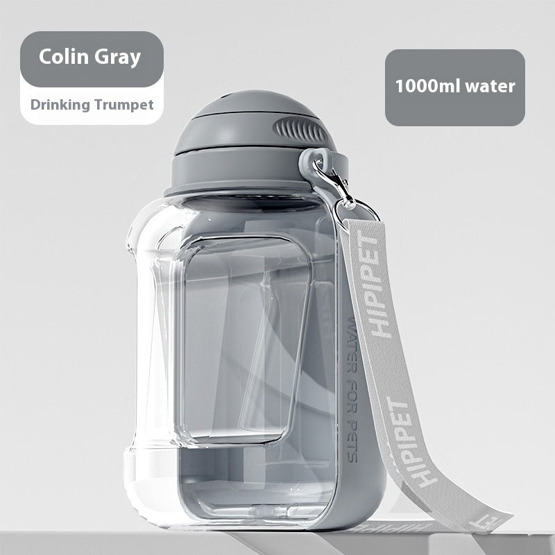 Large Capacity Dog Water Bottle for Outdoor Pet Use