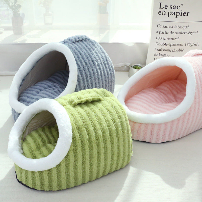 Thickened Macaron Cat Nest for Kids - Cozy Kennel