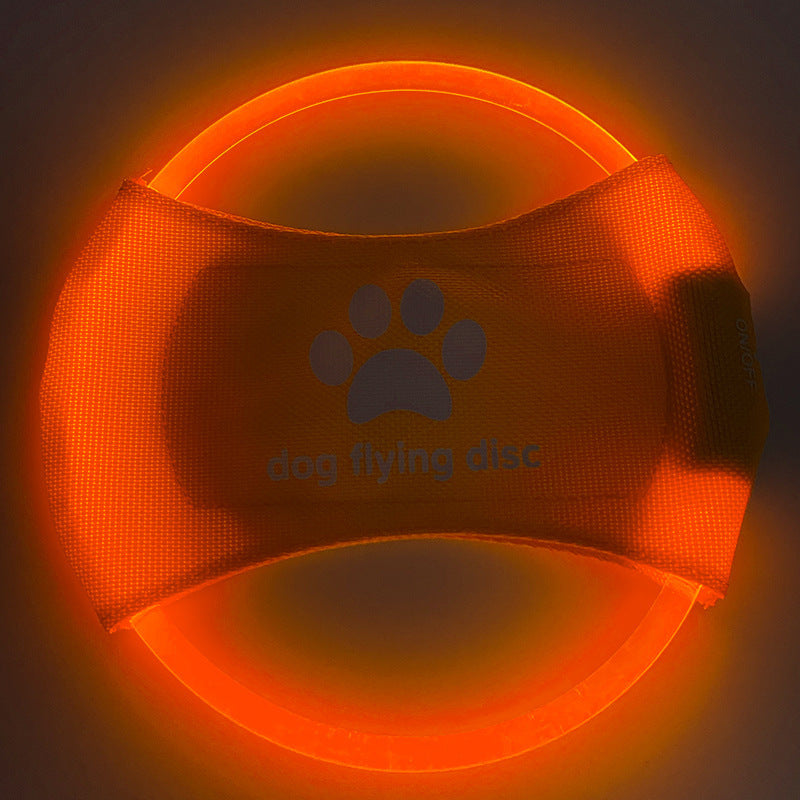 ED Glowing Dog Flying Disc - Interactive Training Toy