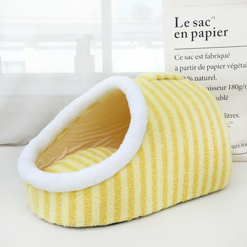 Thickened Macaron Cat Nest for Kids - Cozy Kennel