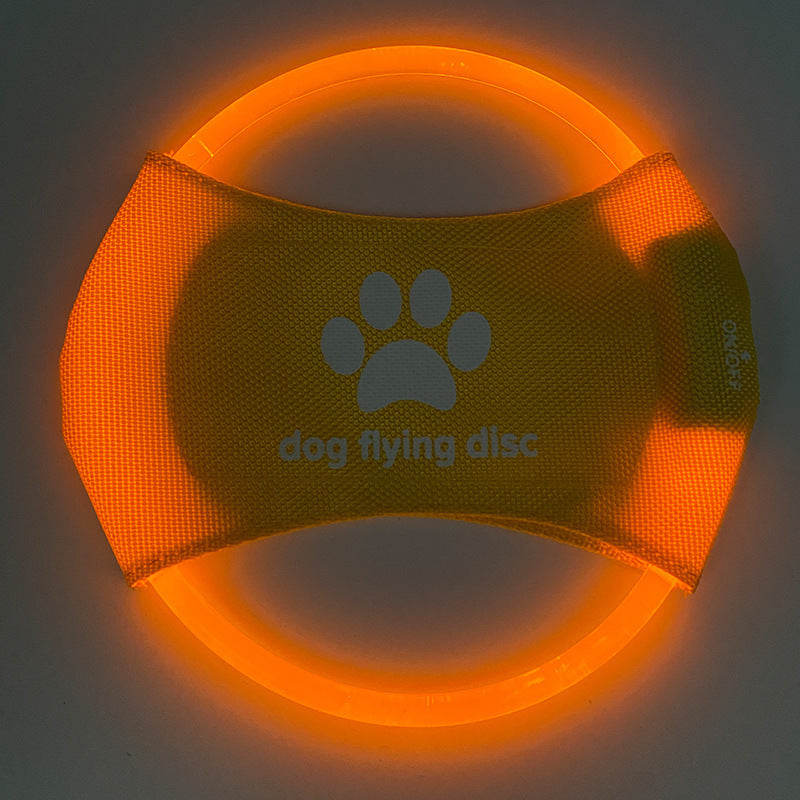 ED Glowing Dog Flying Disc - Interactive Training Toy