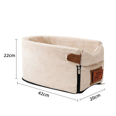 Removable Zipper Car Pet Nest for Easy Cleaning