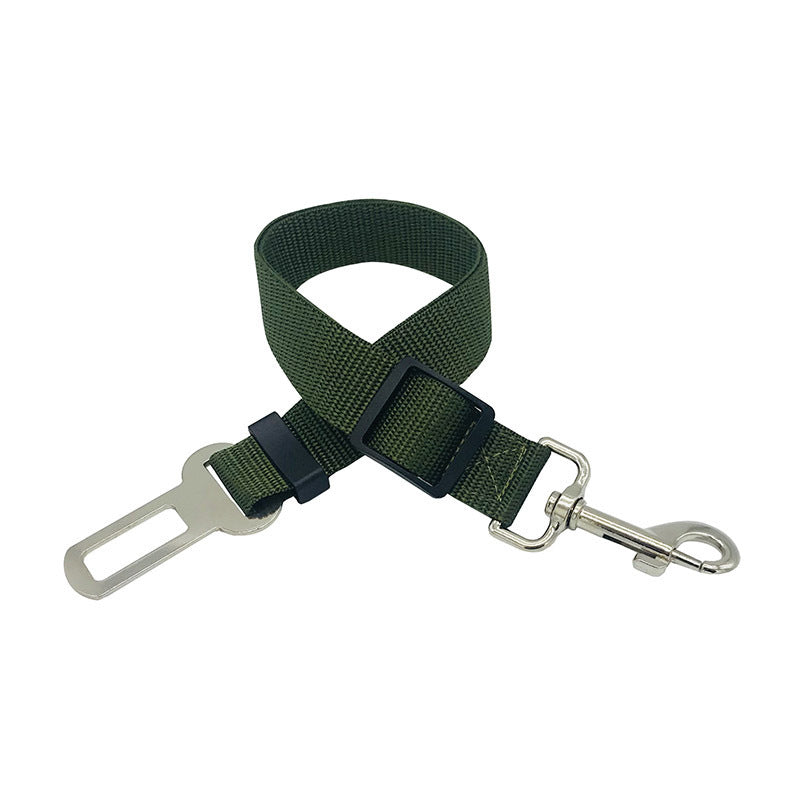 Retractable adjustable seat belt traction belt