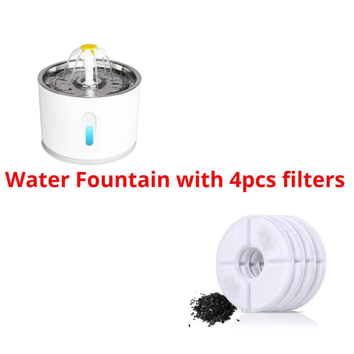 Automatic Pet Cat Water Fountain With LED Lighting USB Dogs Cats Mute Drinker Feeder Bowl Drinking Dispenser