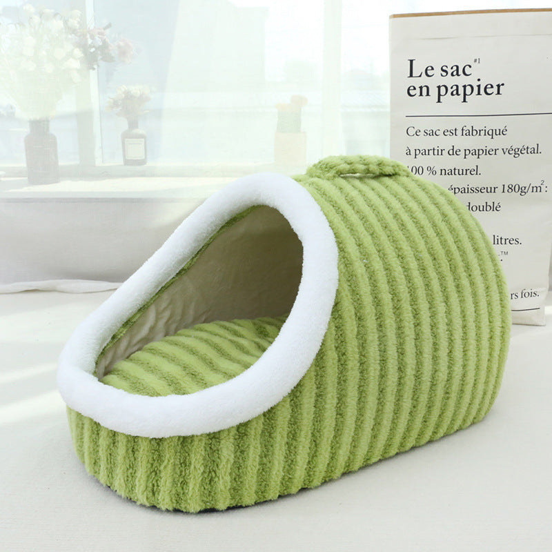 Thickened Macaron Cat Nest for Kids - Cozy Kennel