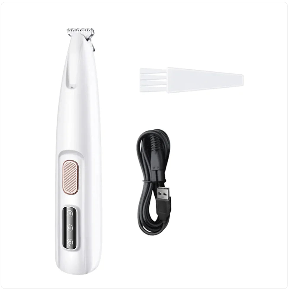 Waterproof Dog Paw Trimmer with LED Light and Display