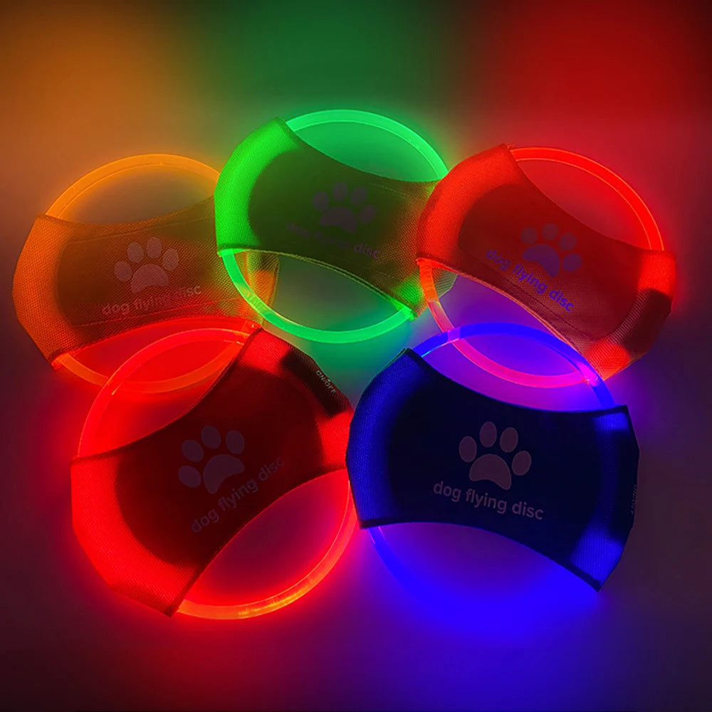 ED Glowing Dog Flying Disc - Interactive Training Toy