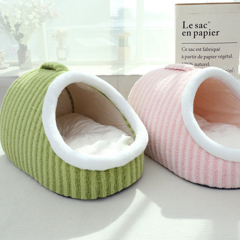 Thickened Macaron Cat Nest for Kids - Cozy Kennel