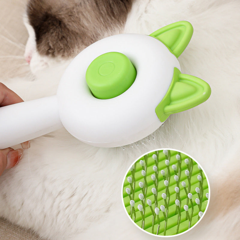 Self-Cleaning Pet Brush for Dog and Cat Grooming