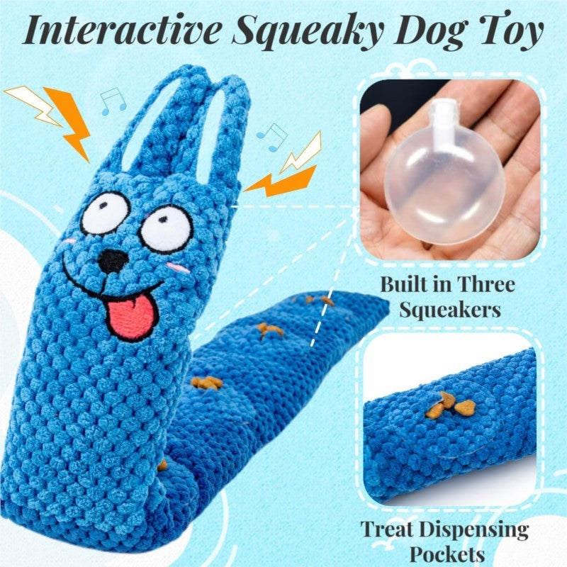 Squeaky Dog Puzzle Toys Interactive Plush Dog Toys Snuffle Mat For Dogs IQ Training Toys Foraging Instinct Training Puppy Toys