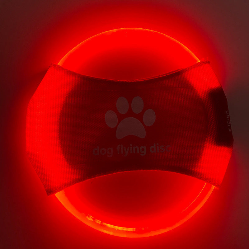 ED Glowing Dog Flying Disc - Interactive Training Toy