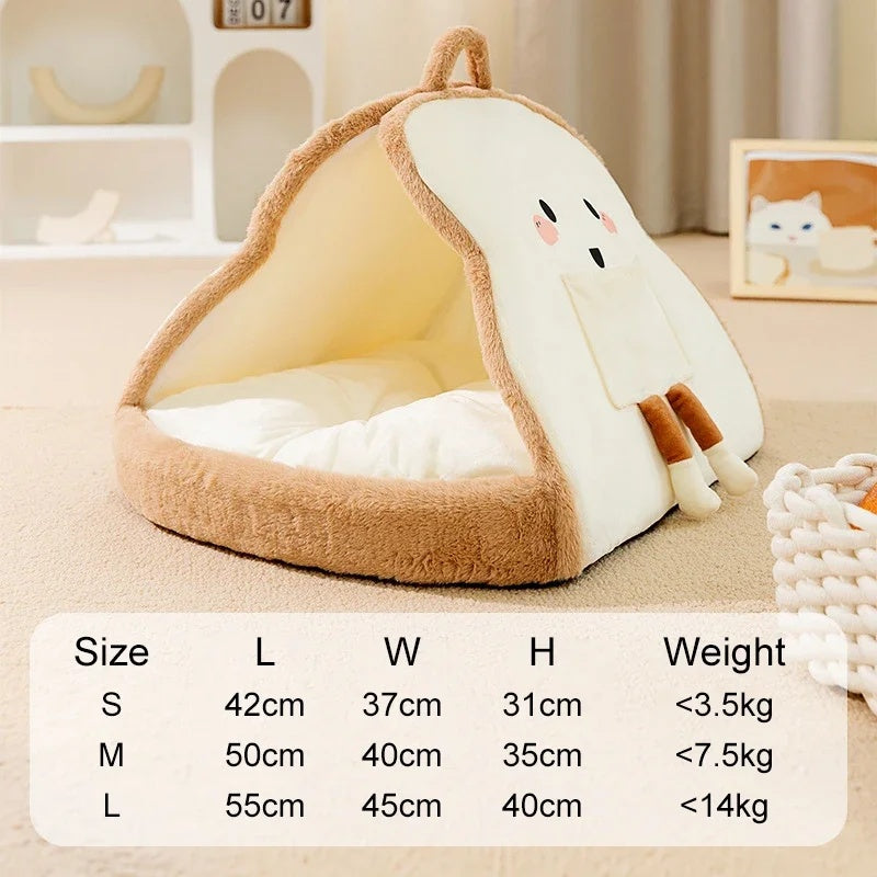 New Winter Cat Tents Warm Cozy Pet House Cat Soft Nest Kennel Deep Sleeping Cave Bed Puppy Kitten Blanket Pet Supplies