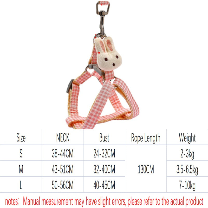 Quick Release Small Dog Harness and Leash Set