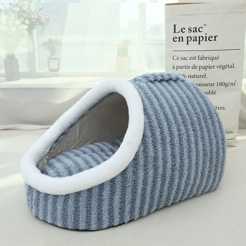 Thickened Macaron Cat Nest for Kids - Cozy Kennel