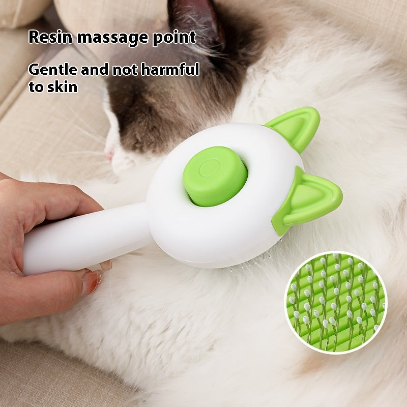 Self-Cleaning Pet Brush for Dog and Cat Grooming