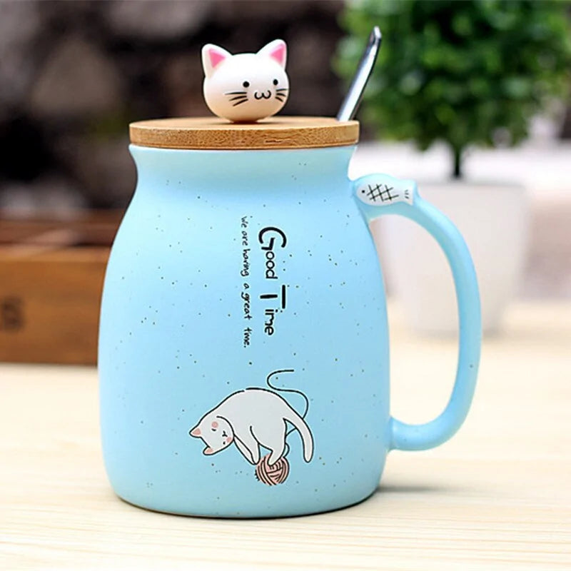 Ceramic Kitty Cup